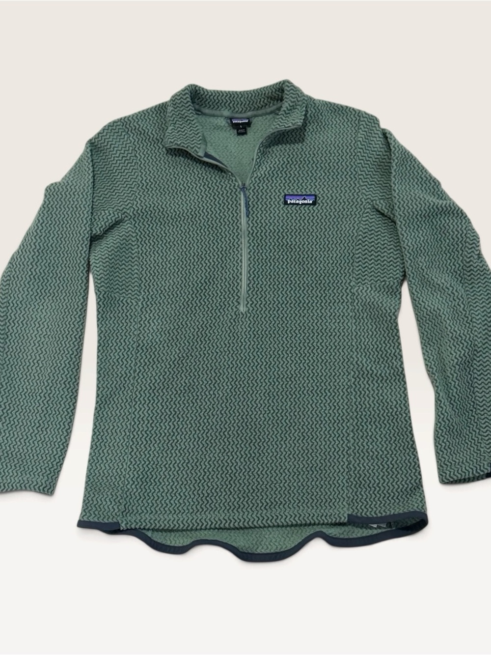 Patagonia R1 Air Zip Neck Fleece Pullover Green Women’s Large